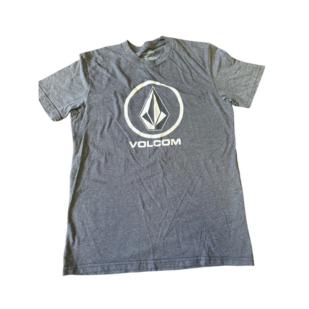 Volcom mens small gray logo surf t shirt